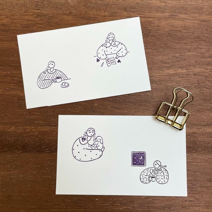 Stamp Marché Wooden Stamp – Maru-chan Coffee — gallery
