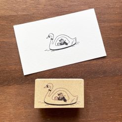 Stamp Marché Wooden Stamp – Maru-chan Swan Boat — gallery