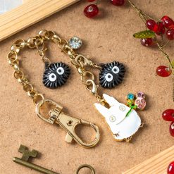 Studio Ghibli Metal Bag Charm – Small Totoro with Berries