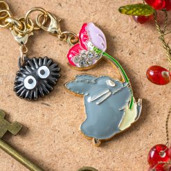 Studio Ghibli Metal Bag Charm – Totoro with Flower — gallery