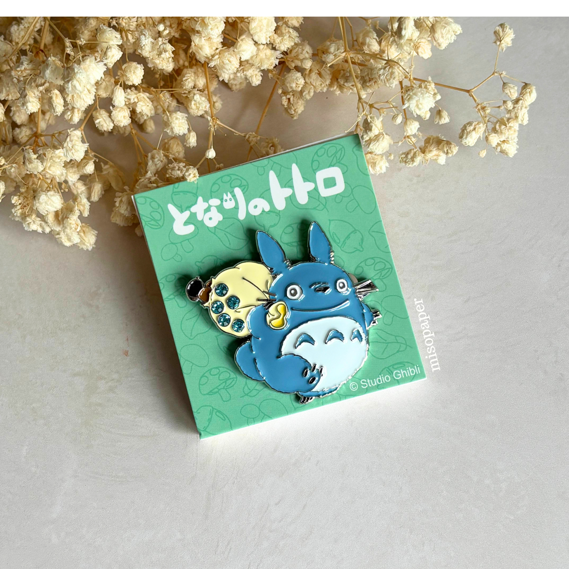Studio Ghibli Metal Brooch – Medium Totoro