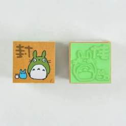 Studio Ghibli Three Totoro Rubber Stamp