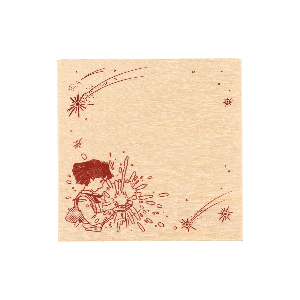 Studio Ghibli Wooden Stamp – Howl and Calcifer — gallery