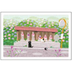 Tabi Neko Summer Postcard – Rainy Day — gallery
