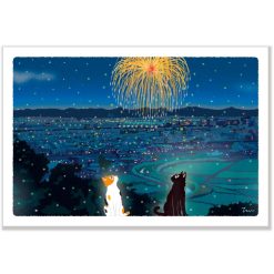 Tabi Neko Summer Postcard – Summer Fireworks — gallery