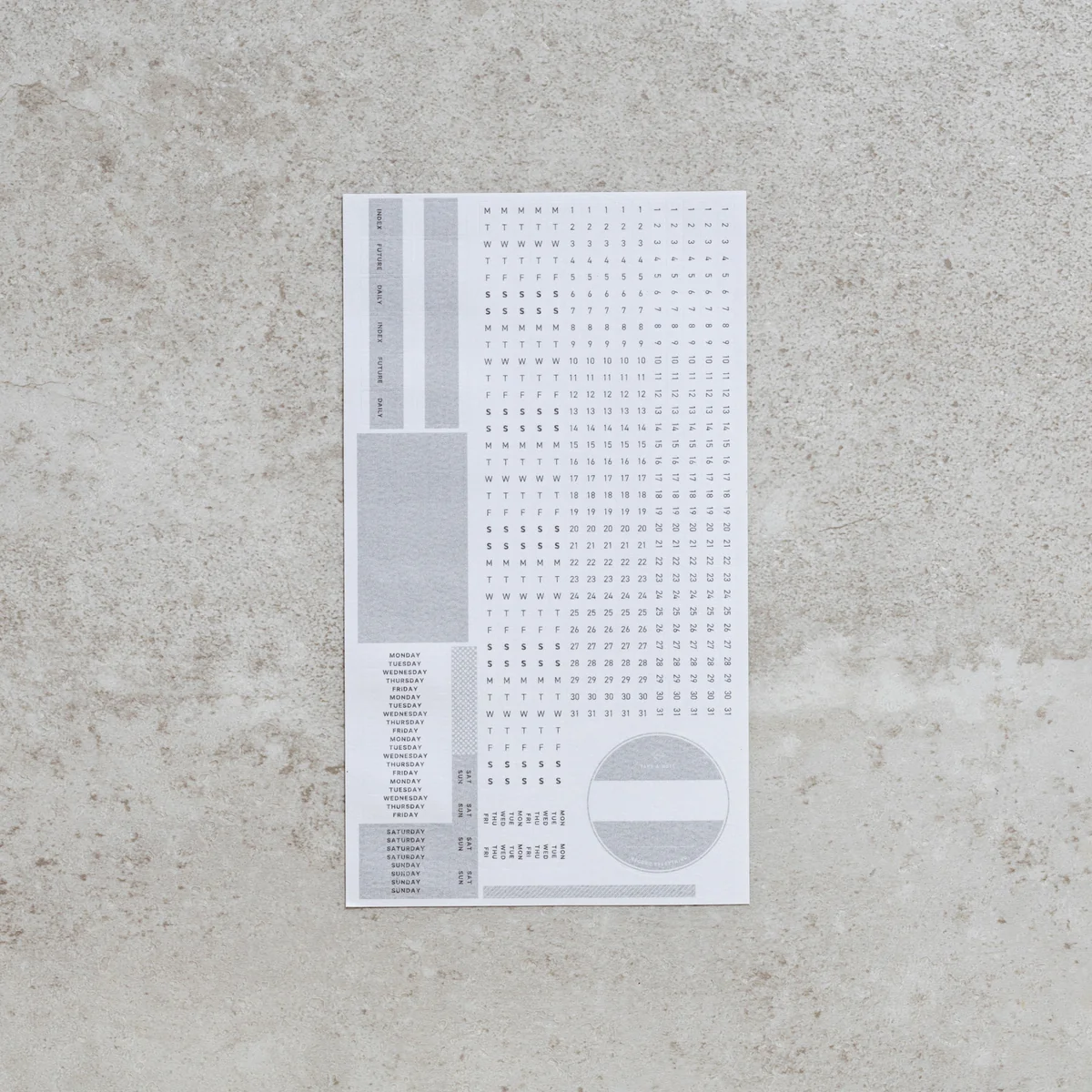Take a Note “Record” - Calendar Stickers