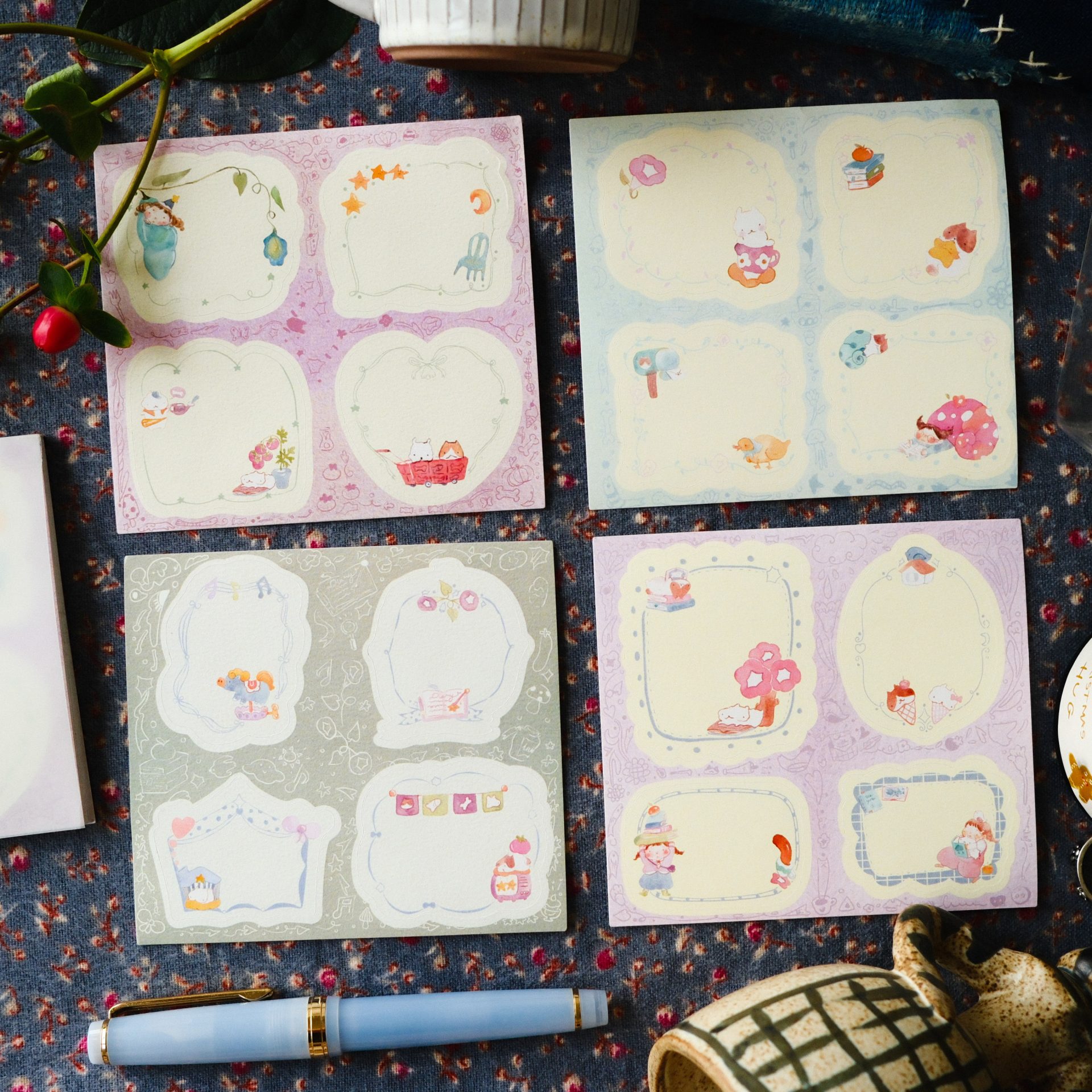 TeaYou Frame Note Sticker Book – Reading Sleeping