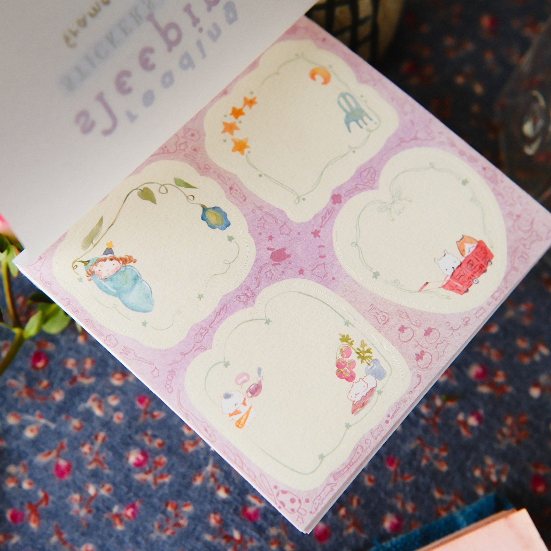 TeaYou Frame Note Stickers - Seasonal Tea Party