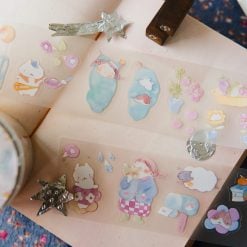 TeaYou Kiss-cut PET Tape – Reading Sleeping — gallery