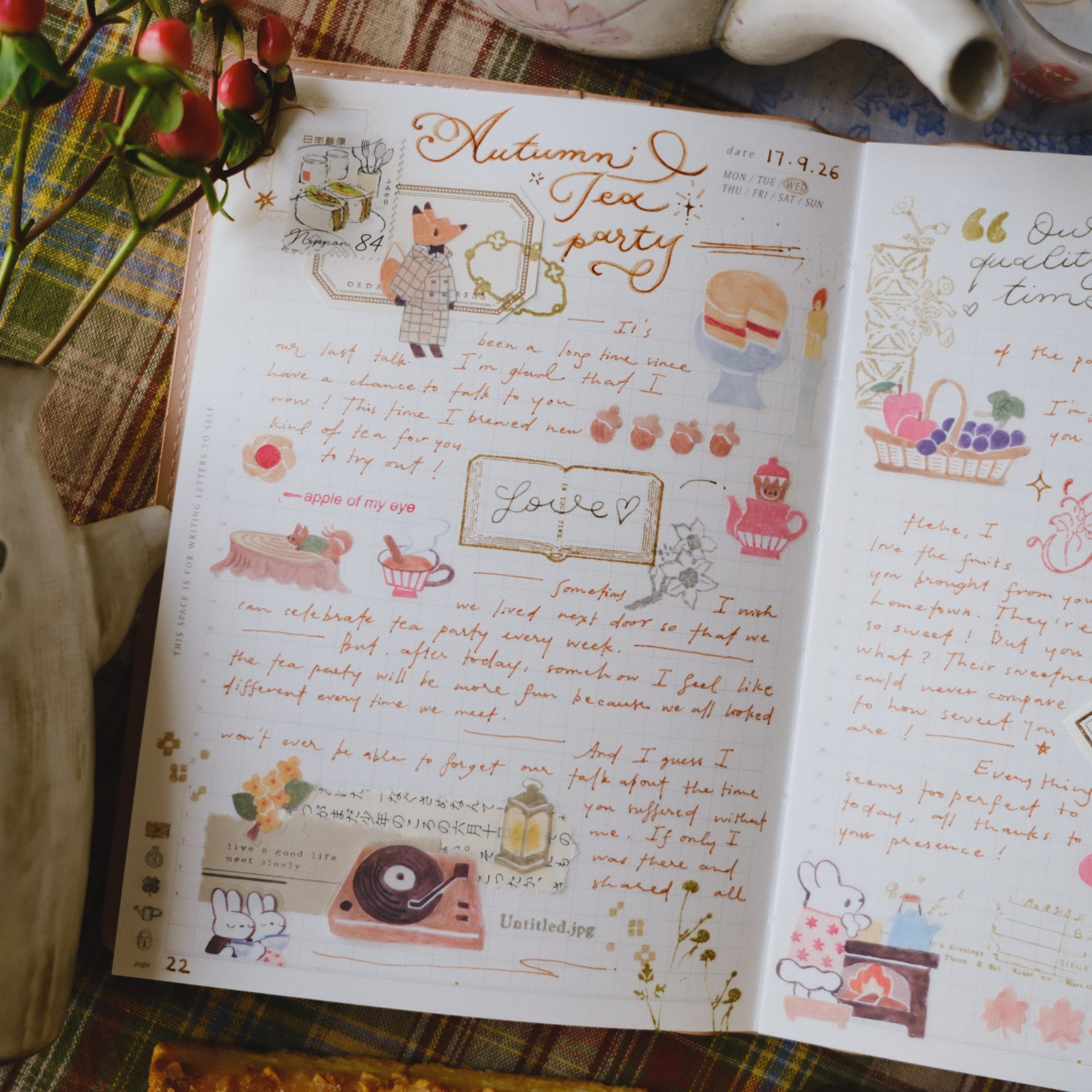 TeaYou Kiss-cut PET Tape – Seasonal Tea Party vol. 2 — gallery