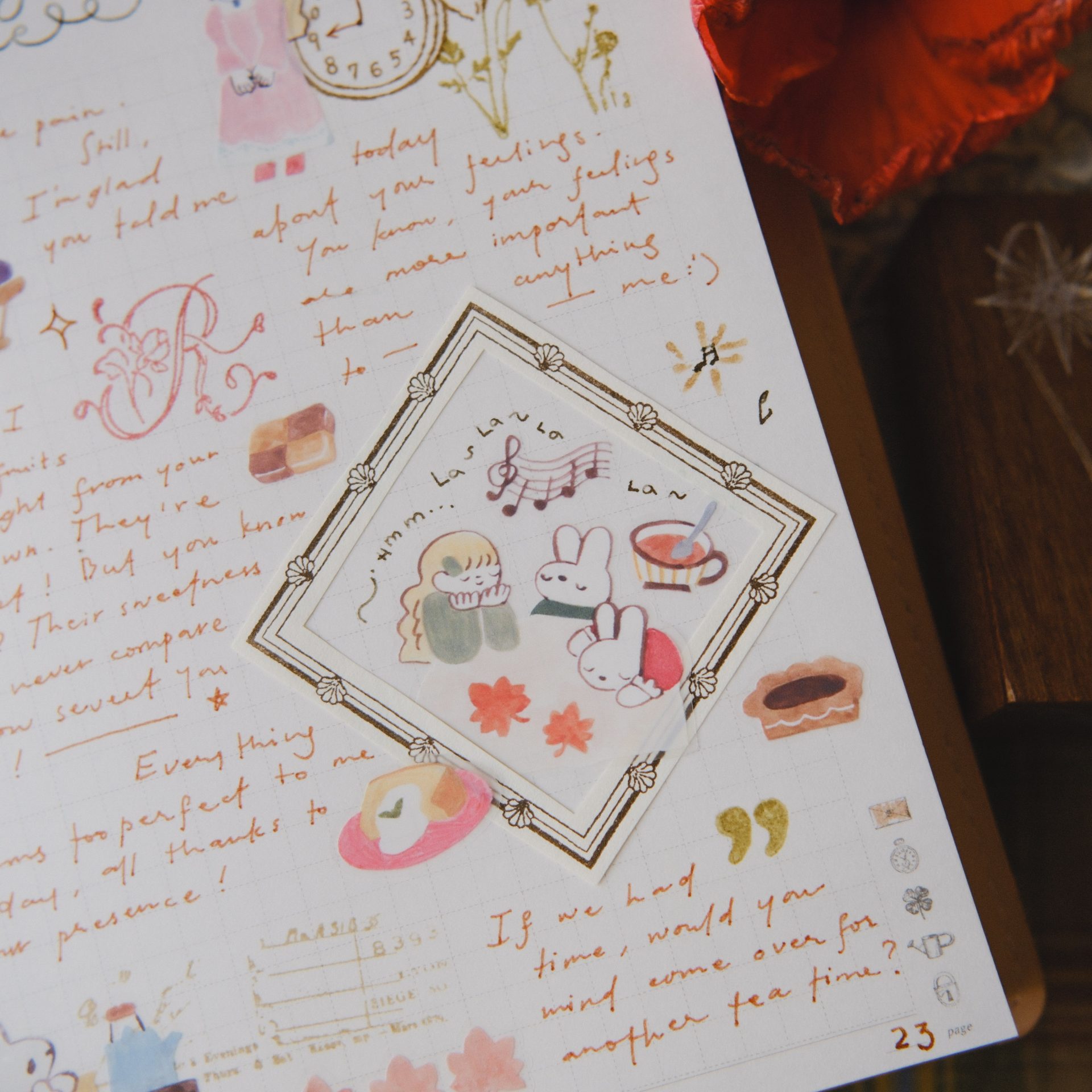 TeaYou Kiss-cut PET Tape – Seasonal Tea Party vol. 2 — gallery