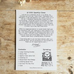 The Coffee Monsterz Co Q1 Journaling Card Back