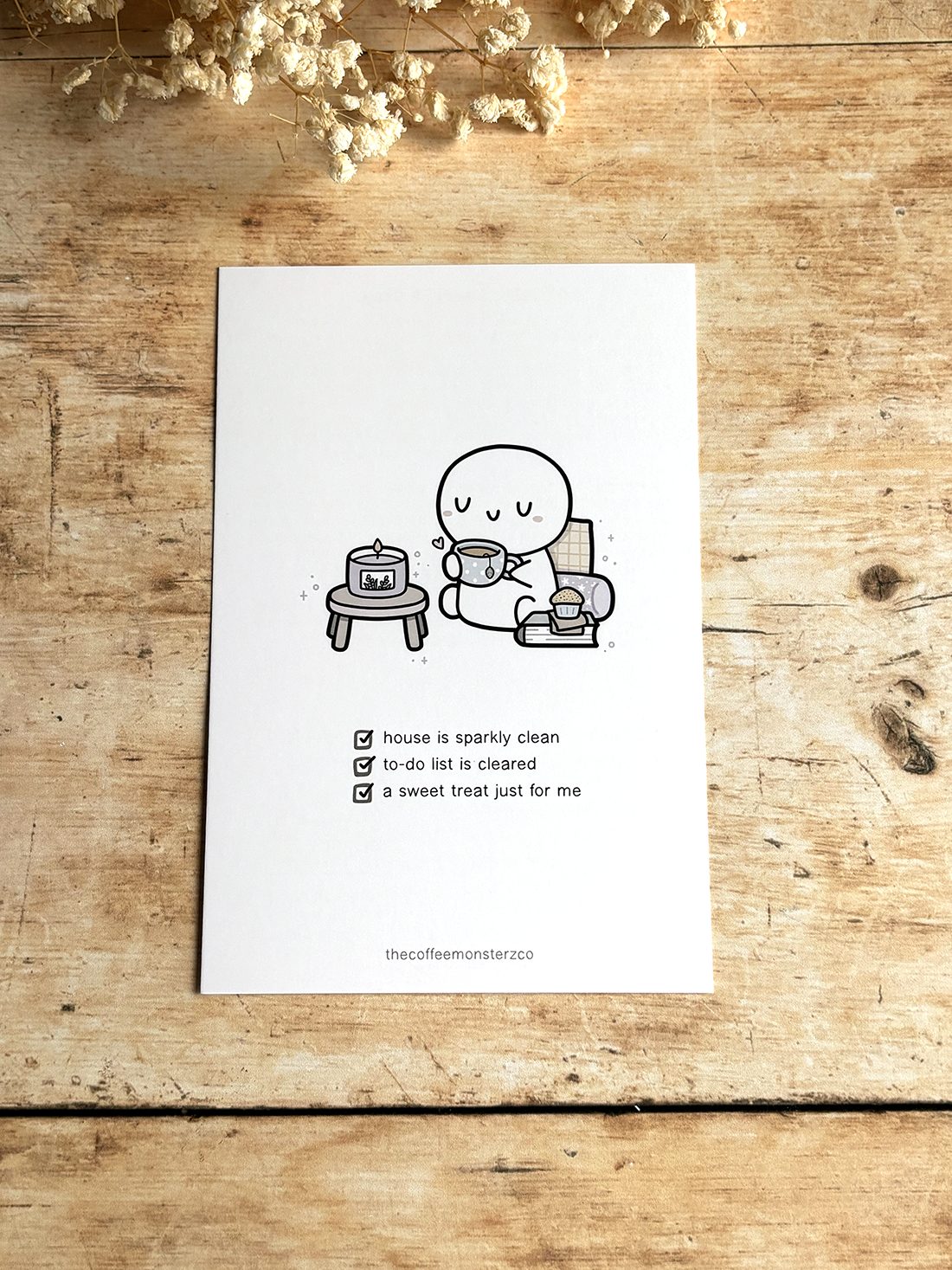 The Coffee Monsterz Co Q1 Journaling Card Front