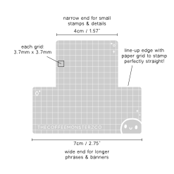 The Coffee Monsterz Co Emoti Dual Size - Acrylic Block