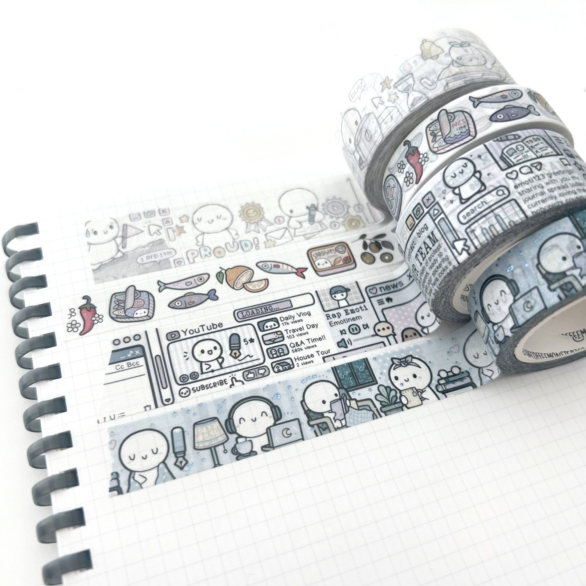 The Coffee Monsterz Co Goals & Accomplishments Washi Tape