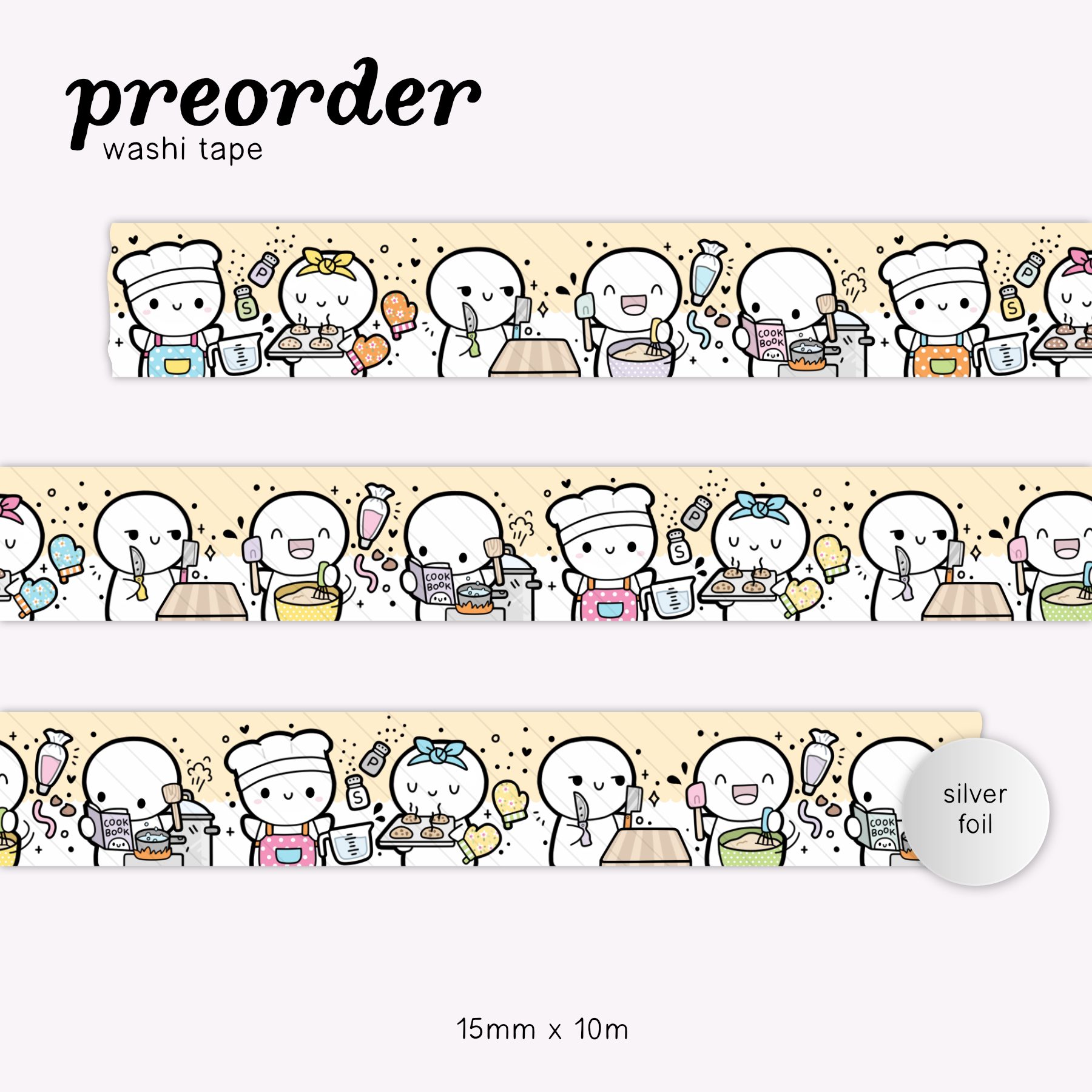 The Coffee Monsterz Co In The Kitchen 2.0 Washi Tape
