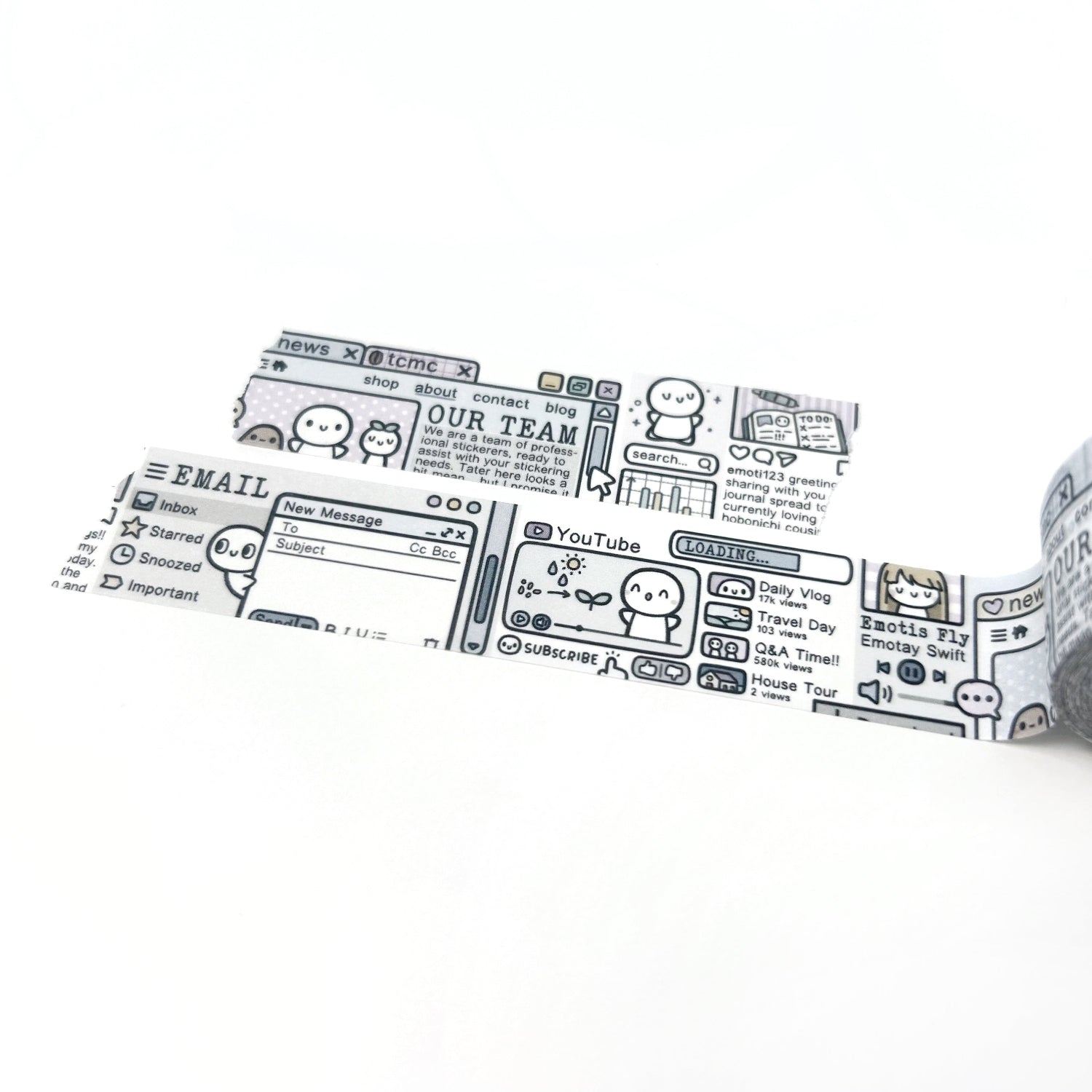 The Coffee Monsterz Co Internet Surfing Washi Tape