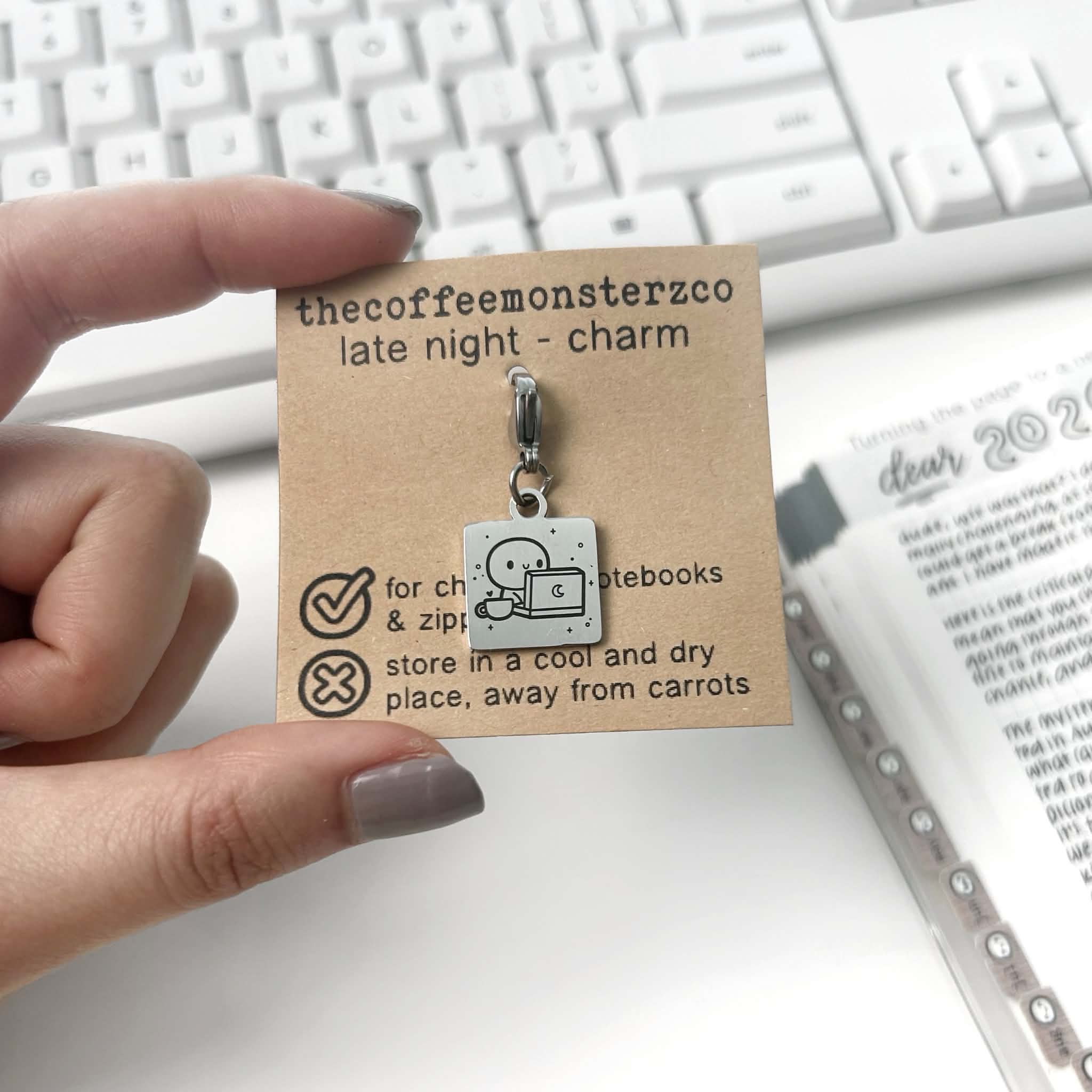 The Coffee Monsterz Co Late Night - Lobster Clasp Charm