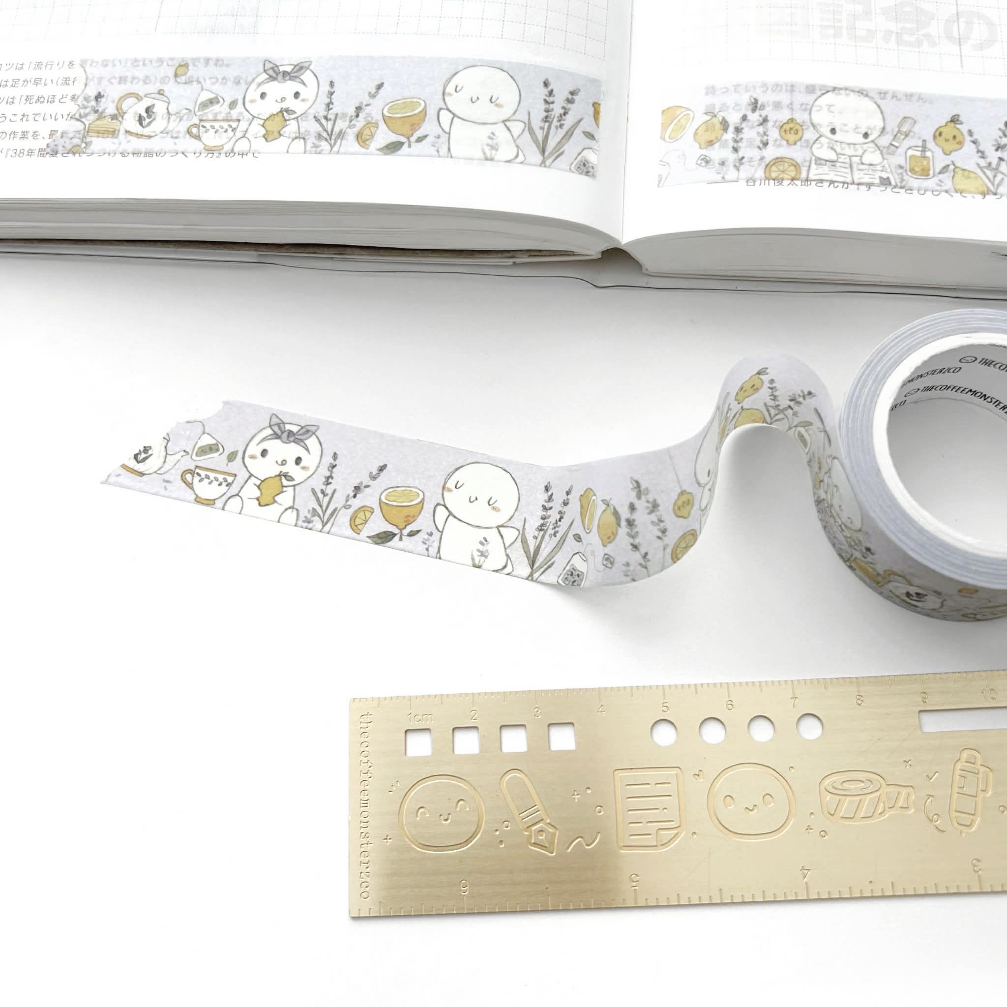 The Coffee Monsterz Co Lavender and Lemons Washi Tape — gallery