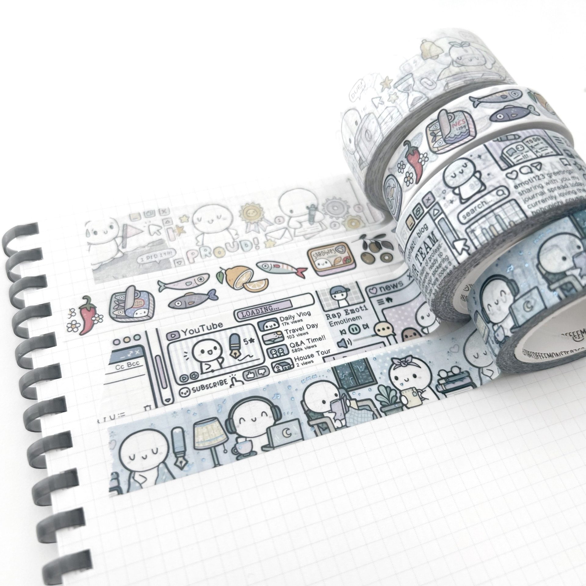 The Coffee Monsterz Co Night at Home Washi Tape