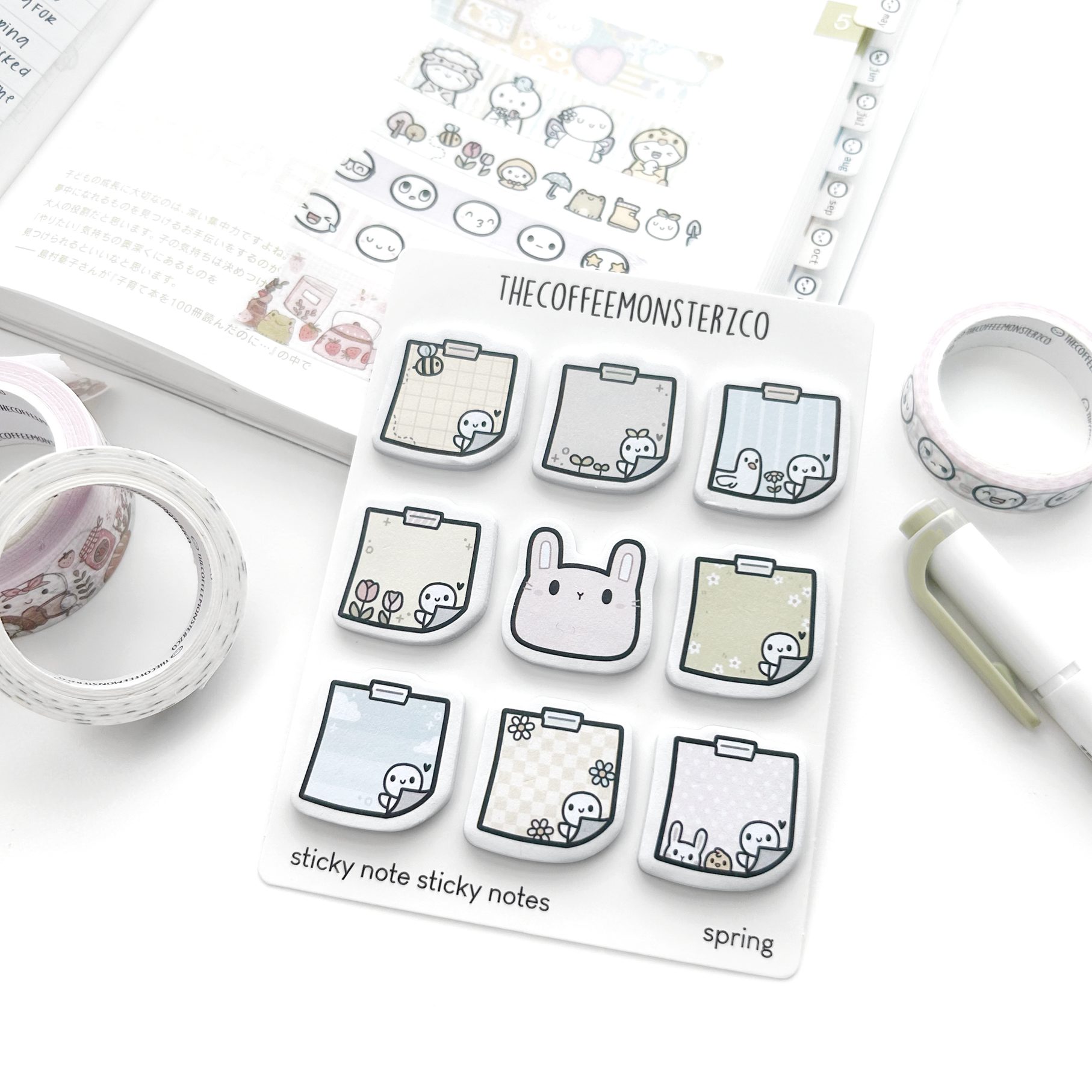 The Coffee Monsterz Co Sticky Note Sticky Notes - Spring