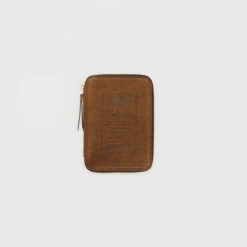 The Superior Labor A6 Zip Organiser - Stamped Series Brown Leather