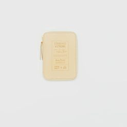 The Superior Labor A6 Zip Organiser - Stamped Series Tan Leather Front