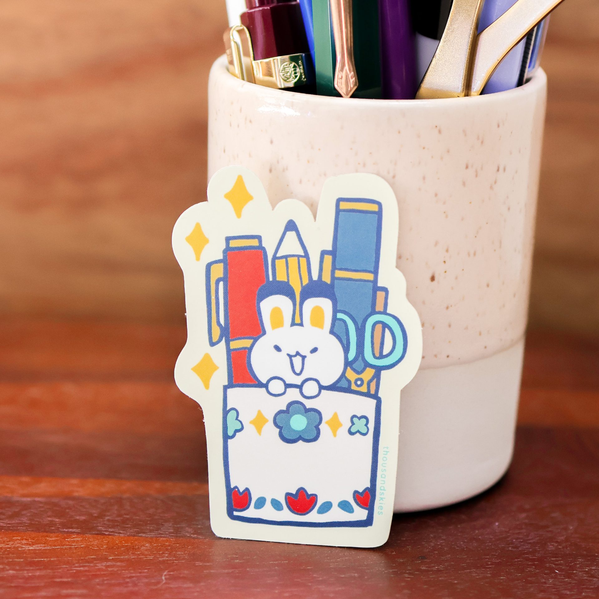 Thousand Skies Vinyl Sticker – Pen Holder — gallery
