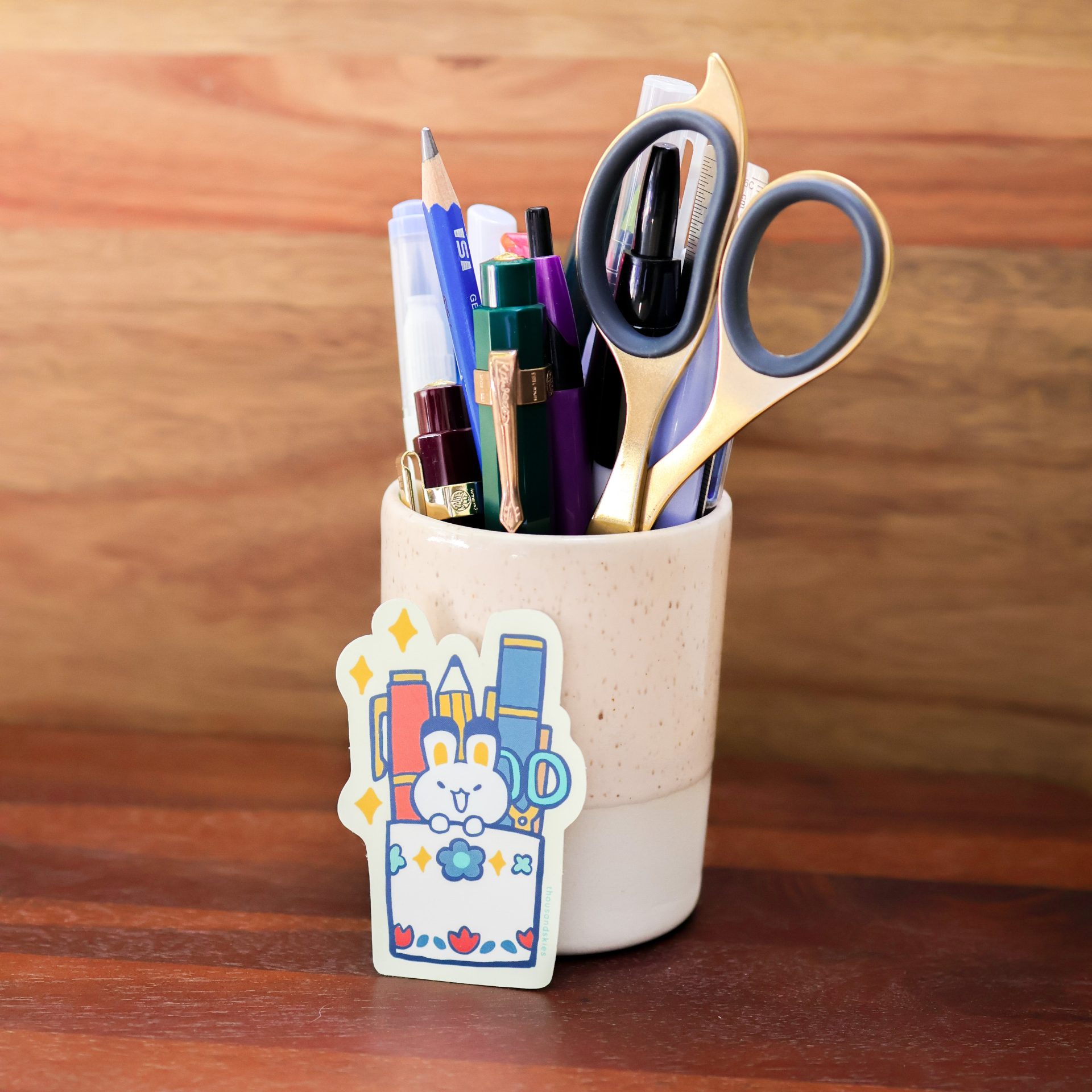 Thousand Skies Vinyl Sticker – Pen Holder — gallery