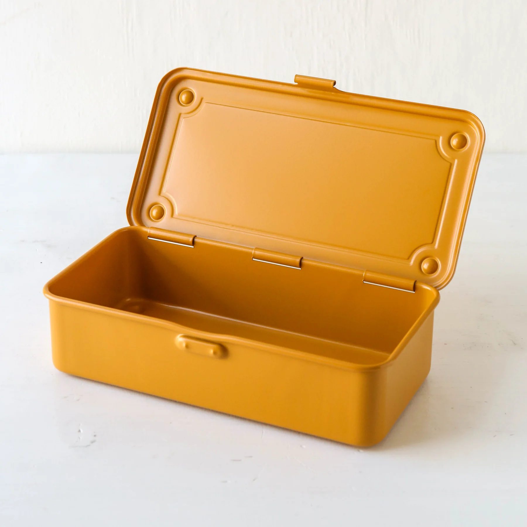 Toyo Steel Trunk Shape Toolbox T-190 Mustard
