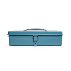 Toyo Steel Trunk Shape Toolbox T-320 Duck Blue - Image 2