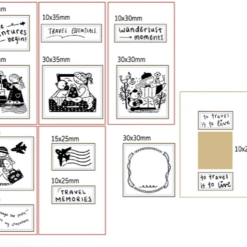 Rabch.jpg x Journal Pages Rubber Stamps - On a Journey - Image 10