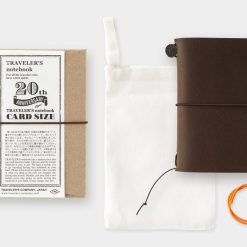 TRAVELER'S Notebook 20th Anniversary Card Size Set Brown