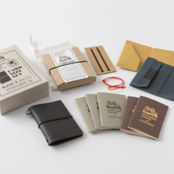 TRAVELER'S Notebook 20th Anniversary Card Size Set - Black