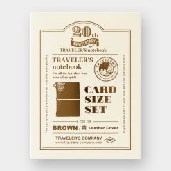 TRAVELER'S Notebook 20th Anniversary Card Size Set - Brown - Image 15