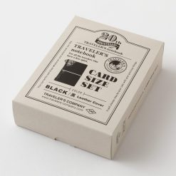 TRAVELER'S Notebook 20th Anniversary Card Size Set - Black
