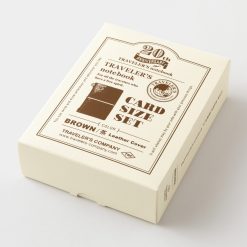 TRAVELER'S Notebook 20th Anniversary Card Size Set Brown