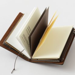 TRAVELER'S Notebook 20th Anniversary Card Size Set Brown