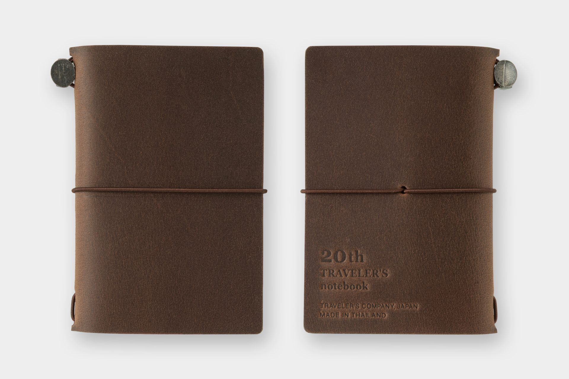 TRAVELER'S Notebook 20th Anniversary Card Size Set Brown