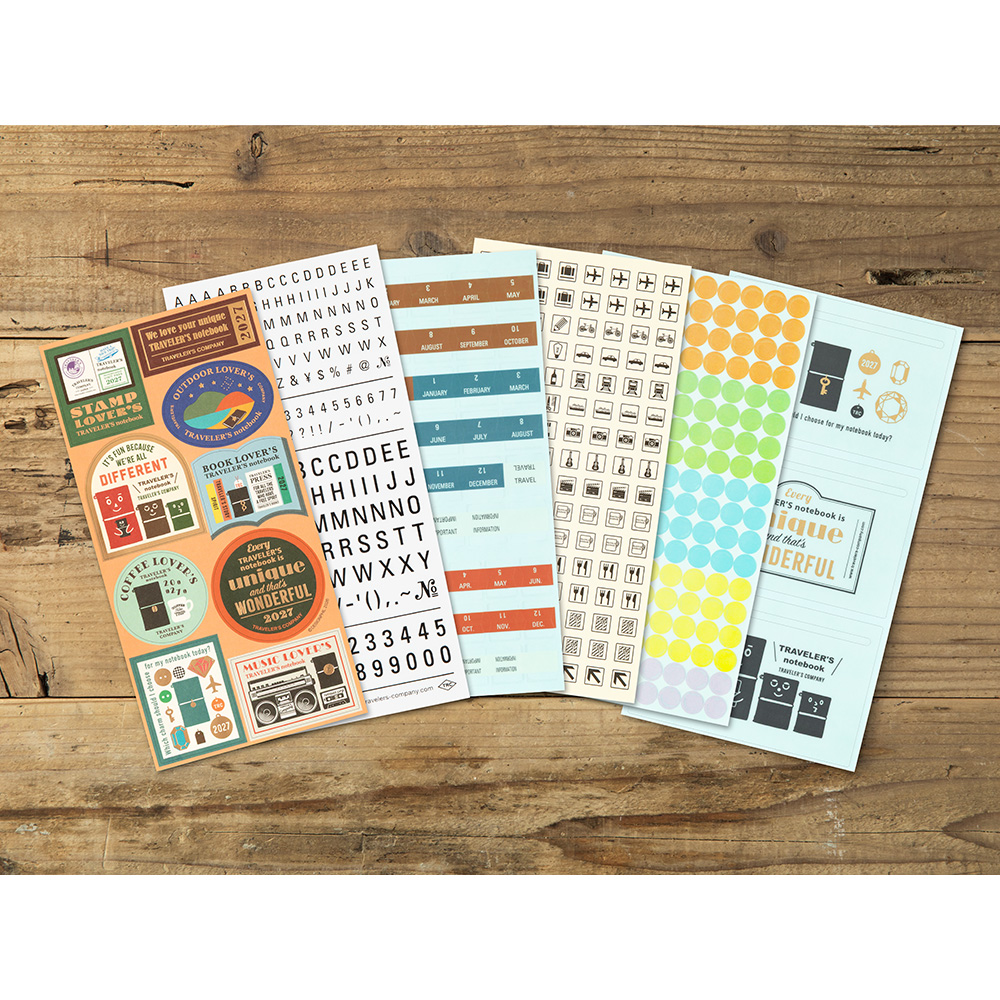 TRAVELER’S Notebook Customised Sticker Set for Diary 2027 — gallery