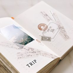 Traveling on Paper Brown Collage Washi Tape