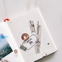 Traveling on Paper Brown Collage Washi Tape