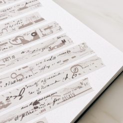 Traveling on Paper Brown Collage Washi Tape