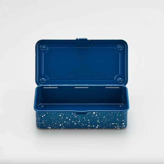 Toyo Steel Trunk Shape Toolbox T-190 Japanese Indigo