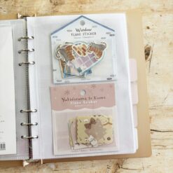 Miso Paper A5 Ring Binder Insert - Double-Sided Two Pockets (10 pcs) - Image 3