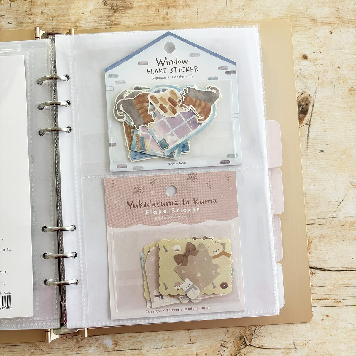 Miso Paper A5 Ring Binder Insert - Double-Sided Two Pockets (10 pcs) - Image 3