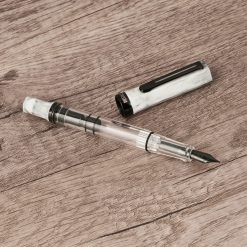 TWSBI ECO Carrara w/Onyx Fountain Pen — gallery