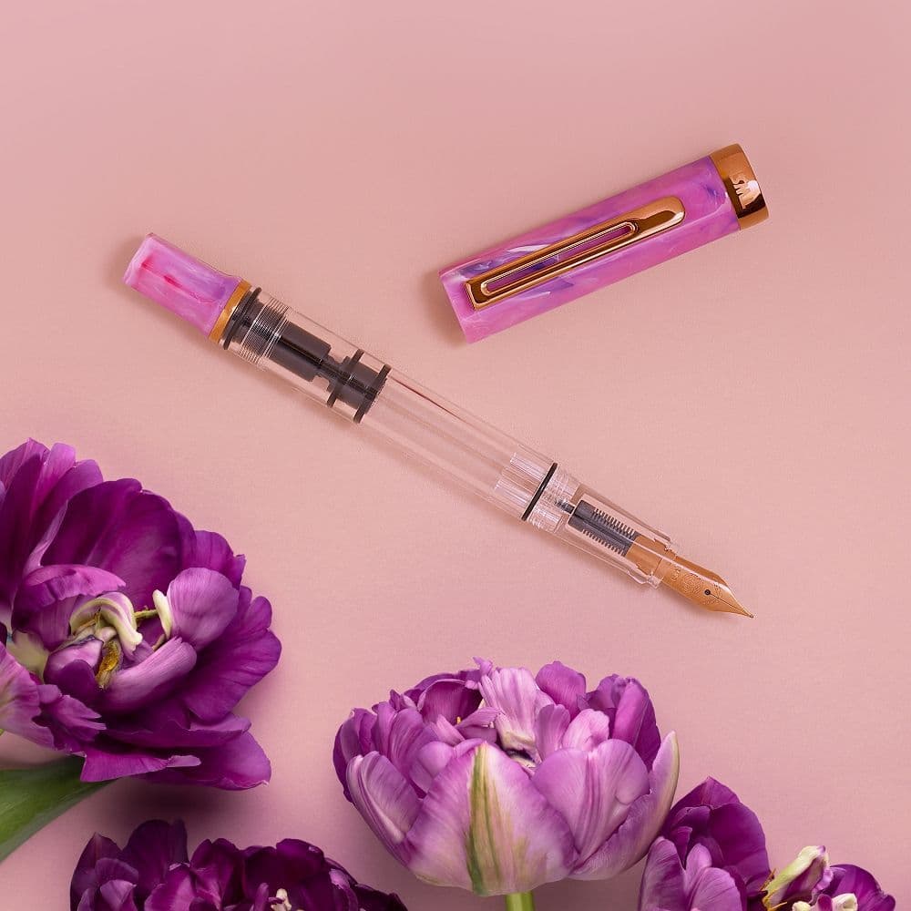 TWSBI ECO Fluorite Purple with Bronze Fountain Pen