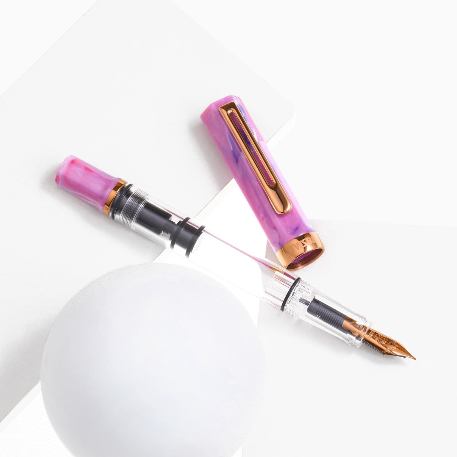 TWSBI ECO Fluorite Purple with Bronze Fountain Pen — gallery