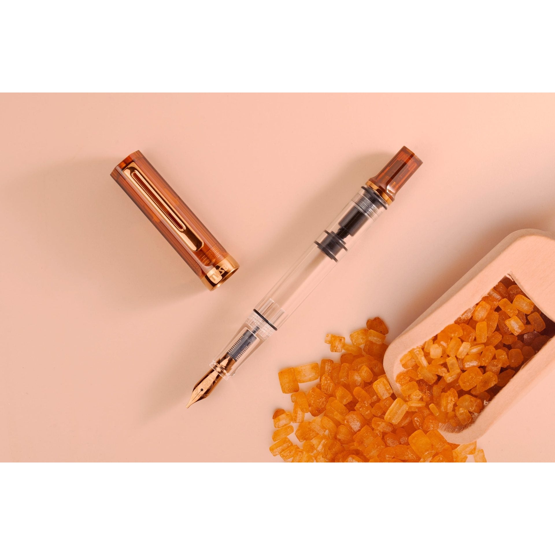 TWSBI ECO Rootbeer w/Bronze Fountain Pen — gallery